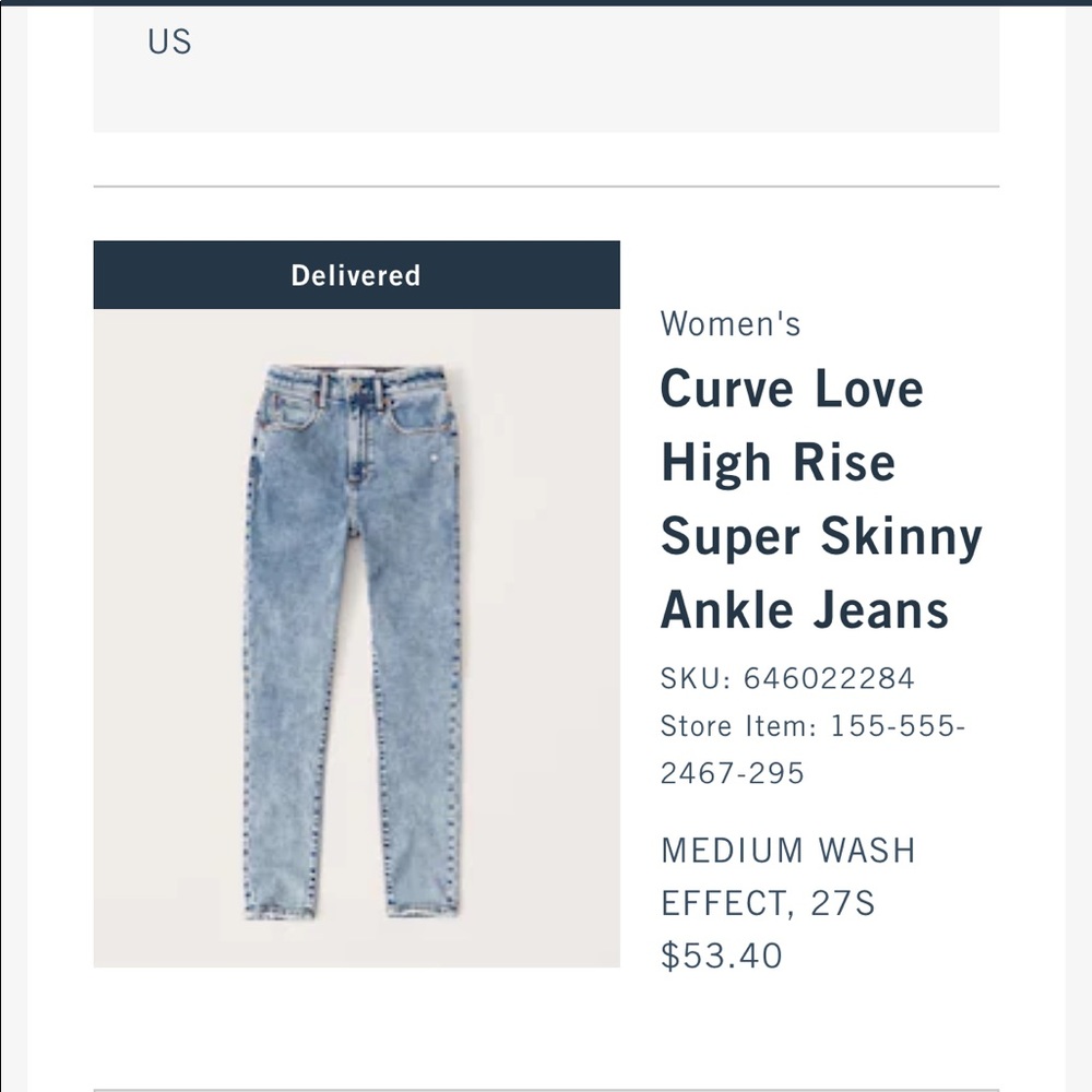 Abercrombie & Fitch jeans